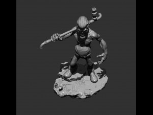 Zombie 3d print model 3D Baskı Modeli