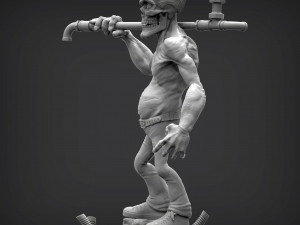 Zombie 3d print model 3D Baskı Modeli