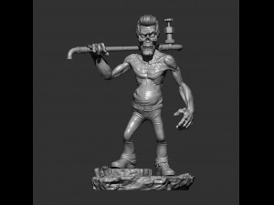 Zombie 3d print model 3D Baskı Modeli