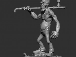 Zombie 3d print model 3D Baskı Modeli