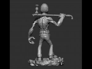 Zombie 3d print model 3D Baskı Modeli
