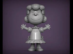 Model cetak 3d Lucy van pelt Model Cetak 3D