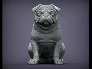 Pug for 3d printing 3d print model 3D Print Model