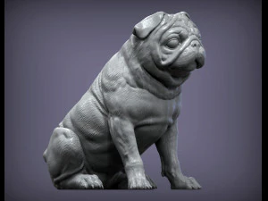 Pug for 3d printing 3d print model 3D Print Model