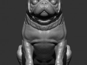 Pug for 3d printing 3d print model 3D Print Model