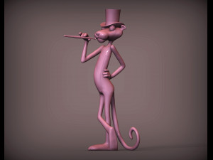 Pink panther 3d print model 3D Print Model