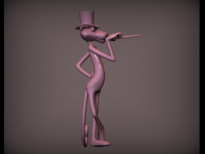 Pink panther 3d print model Modello di stampa 3D