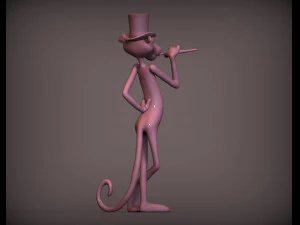 Pink panther 3d print model 3D Print Model