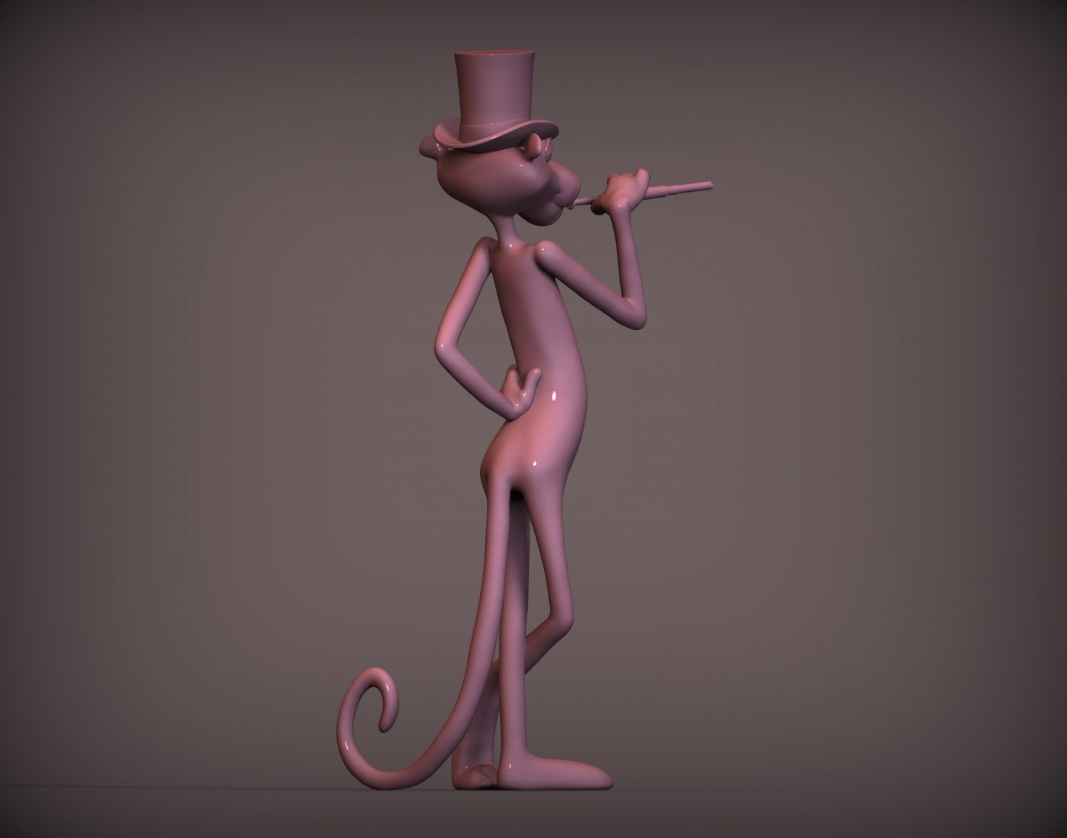 3D file PINK PANTHER AND LITTLE MAN・3D printer design to download・Cults
