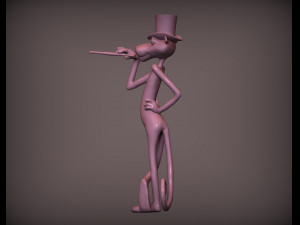 Pink panther 3d print model Modello di stampa 3D