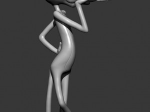 Pink panther 3d print model Modello di stampa 3D