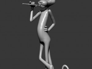 Pink panther 3d print model Modello di stampa 3D