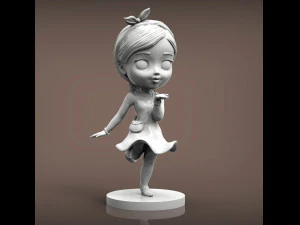 Modello di stampa 3d di ragazza anime Modello di stampa 3D