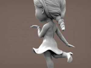 Anime girl 3d print model 3D 프린트 모델