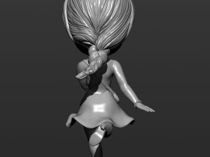 Anime girl 3d print model 3D 프린트 모델