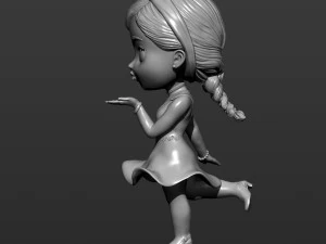 Anime girl 3d print model 3D Print Model