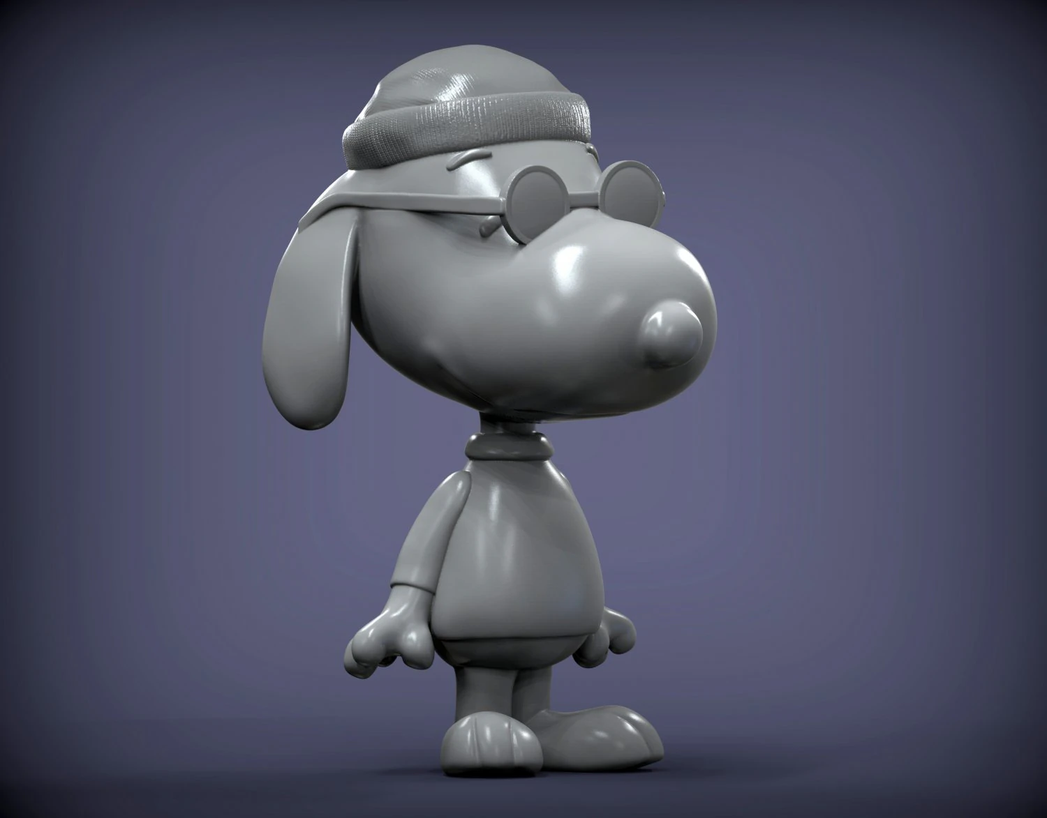 Snoopy 3d print model 3D Print Model .c4d .max .obj .3ds .fbx .stl .blend 