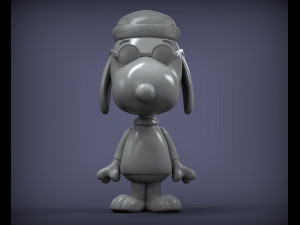 Snoopy 3d print model 3Dプリントモデル