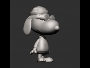 Snoopy 3d print model 3Dプリントモデル