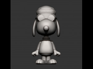 Snoopy 3d print model 3Dプリントモデル