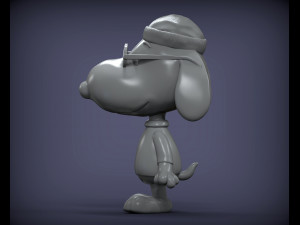 Snoopy 3d print model 3Dプリントモデル
