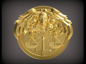 Themis goddess of justice bas-relief for 3d print 3d print model Modelo de impresión 3D