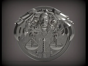 Themis goddess of justice bas-relief for 3d print 3d print model 3D Print Model