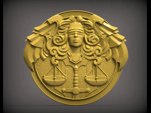 Themis goddess of justice bas-relief for 3d print 3d print model 3D Print Model