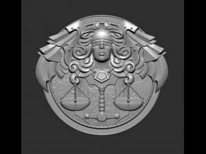 Themis goddess of justice bas-relief for 3d print 3d print model 3D Print Model