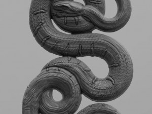 Snake 3d print model Modèles 3D en vedette
