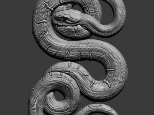 Snake 3d print model Modèles 3D en vedette