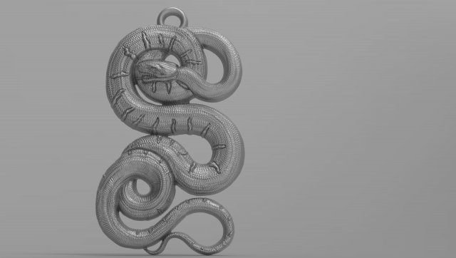 Snake skeleton 3d model Low Poly - Team 3d Yard