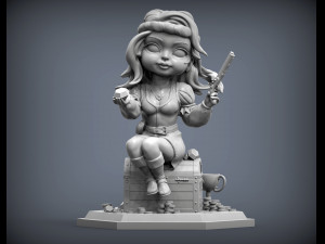 Pirate 3d print model 3Dプリントモデル