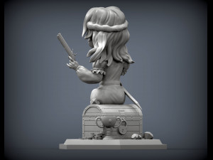 Pirate 3d print model 3Dプリントモデル