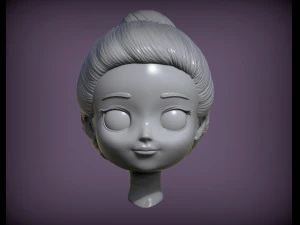 Doll head 3d print model 3D Print Model