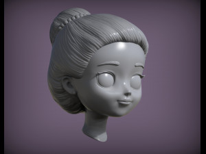 Doll head 3d print model 3D Принт Модель