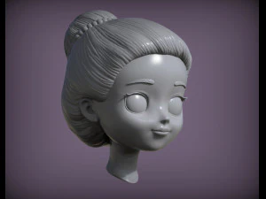 Doll head 3d print model 3D Print Model