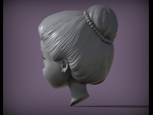 Doll head 3d print model 3D Принт Модель
