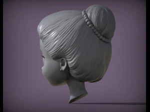 Doll head 3d print model 3D Print Model