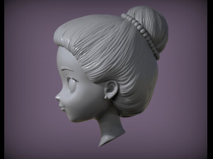 Doll head 3d print model 3D Принт Модель