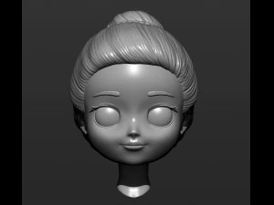 Doll head 3d print model 3D Print Model