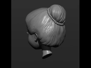 Doll head 3d print model 3D Print Model