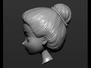 Doll head 3d print model 3D Принт Модель