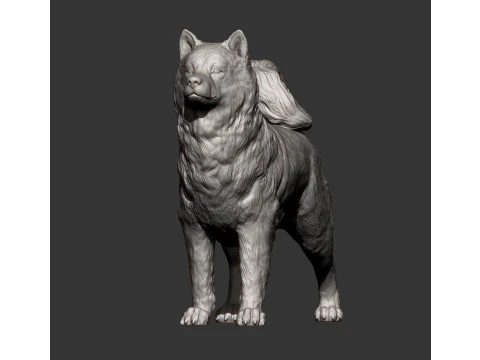 アラスカンマラミュート 3Dプリントモデル