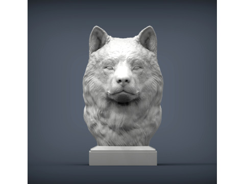 Alaskan Malamute 3Dプリントモデル