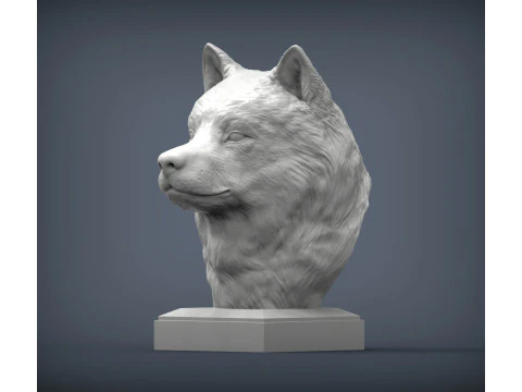 アラスカンマラミュート 3Dプリントモデル