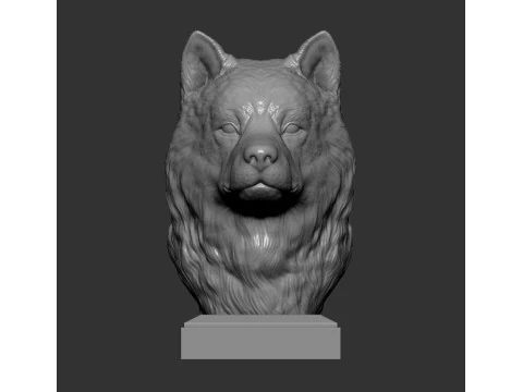 アラスカンマラミュート 3Dプリントモデル