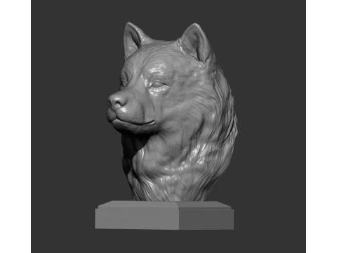 アラスカンマラミュート 3Dプリントモデル