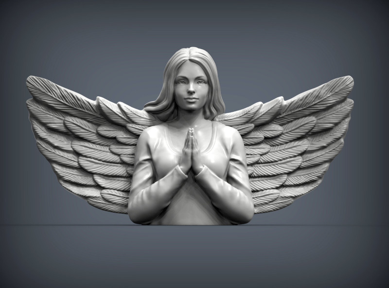Angel 3D Print Model .c4d .max .obj .3ds .fbx .stl .blend 