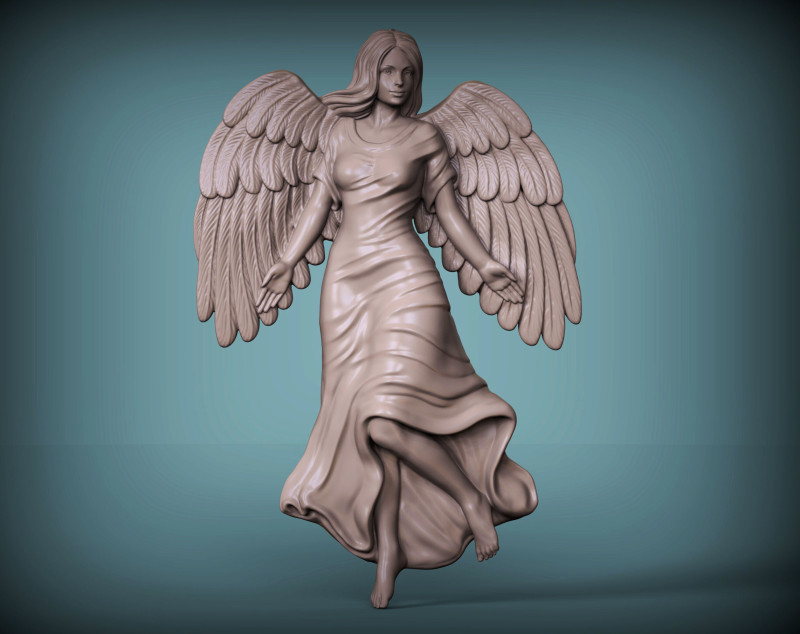 Angel 3D प्रिंट मॉडल .c4d .max .obj .3ds .fbx .stl .blend 